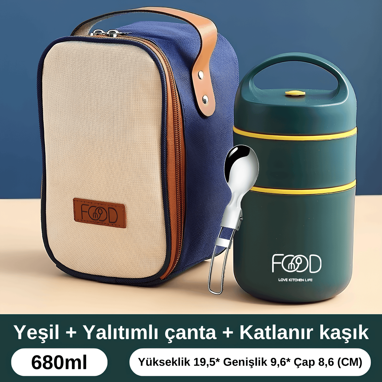 Lunch Box Fast Serisi Çelik Yemek Termosu.