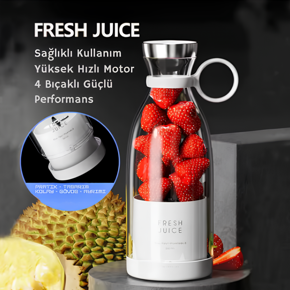 Taşınabilir Blender – Çok Amaçlı, Şarjlı