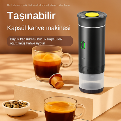 Taşınabilir Kablosuz Kahve Makinesi